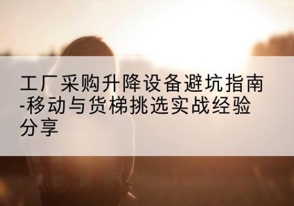 伊宁移动式升降机怎么选-工厂采购升降设备避坑指南-移动与货梯挑选实战经验分享